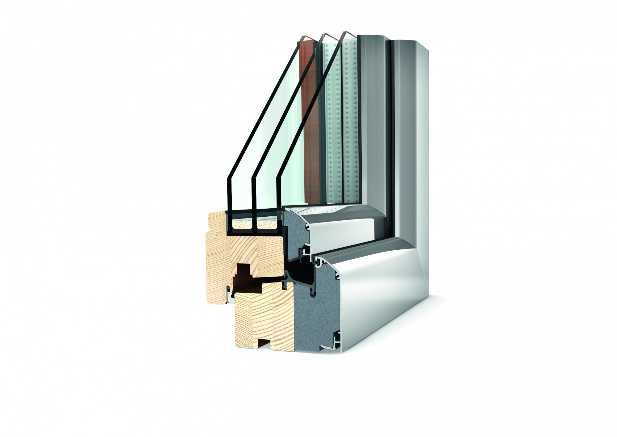 Fenêtre mixte bois/aluminium Internorm HF300